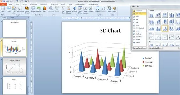 Gráficos 3D para presentaciones en PowerPoint Gráficos 3D para presentaciones en PowerPoint