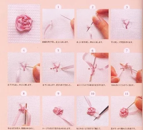 Los Gráficos de Anamile: PASO A PASO PARA BORDADR ROSAS EN EN ... Los Gráficos de Anamile: PASO A PASO PARA BORDADR ROSAS EN EN ...