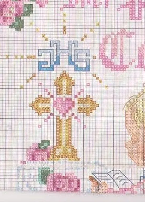Graficos para bautizo y comuniones | DIY y manualidades y Punto cruz Graficos para bautizo y comuniones | DIY y manualidades y Punto cruz