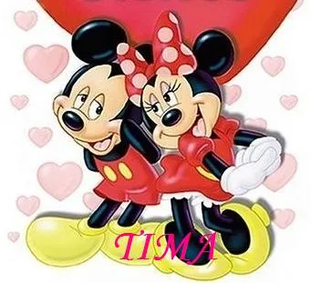 Gráficos para bordar: Minnie y Mickey enamorados Gráficos para bordar: Minnie y Mickey enamorados