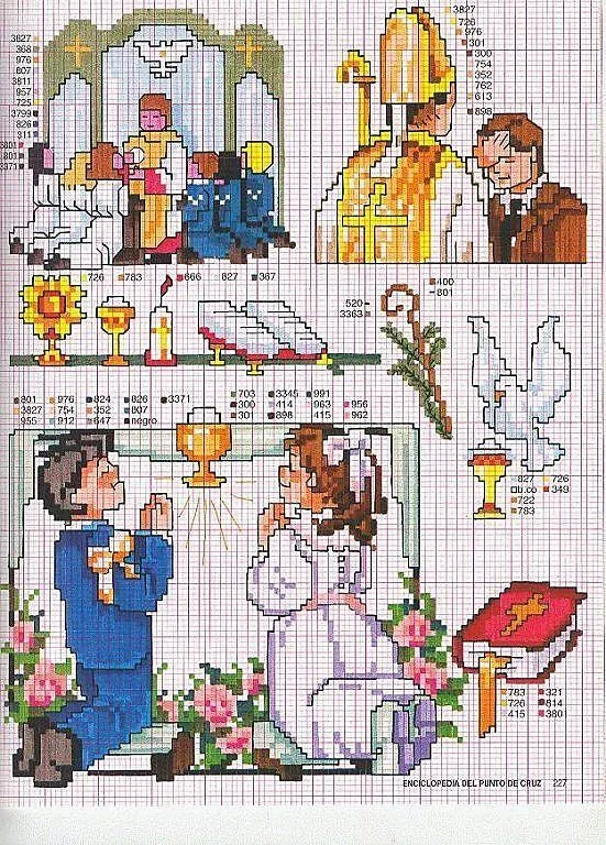 Dibujos de cruces en punto de cruz para primera comunión - Imagui Dibujos de cruces en punto de cruz para primera comunión - Imagui