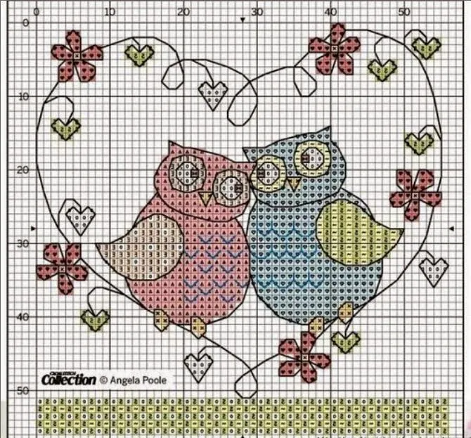 Graficos de gatitos y buhos en punto de cruz ~ Solountip.com Graficos de gatitos y buhos en punto de cruz ~ Solountip.com