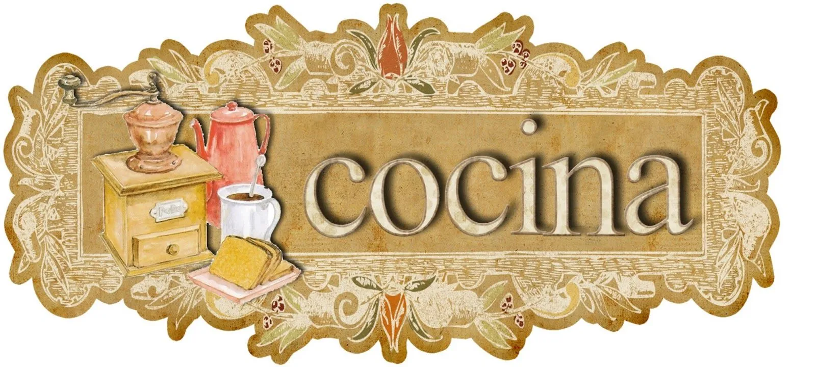 los gráficos del gato: DECOUPAGE COCINA