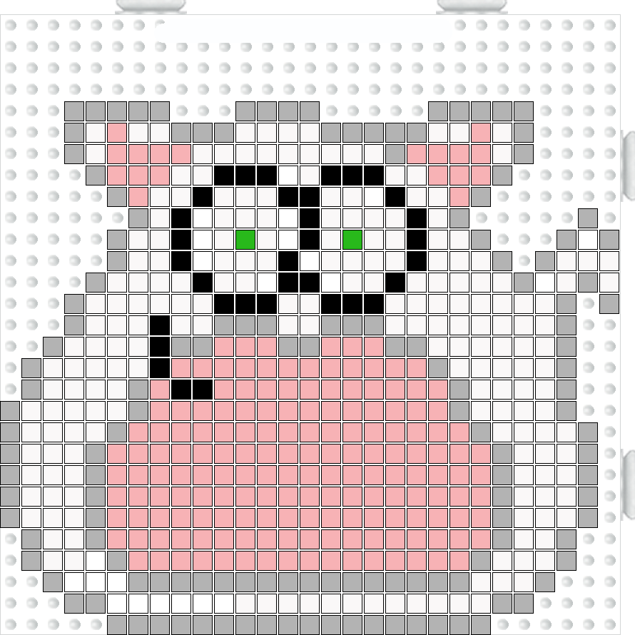 los gráficos del gato: POU HAMA BEADS
