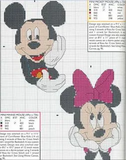 Minnie punto de cruz gratis - Imagui