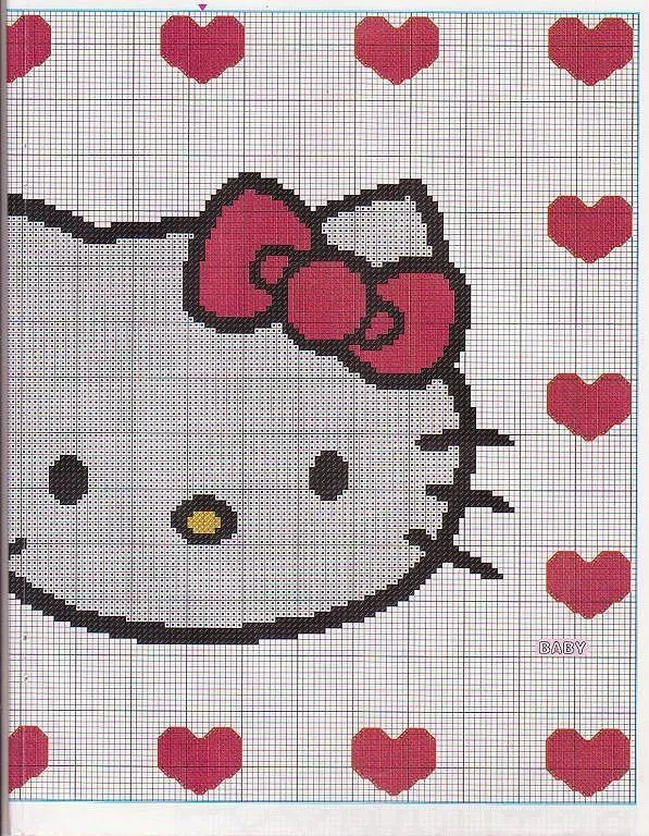 hello kitty punto (3) | Aprender manualidades es facilisimo.com hello kitty punto (3) | Aprender manualidades es facilisimo.com