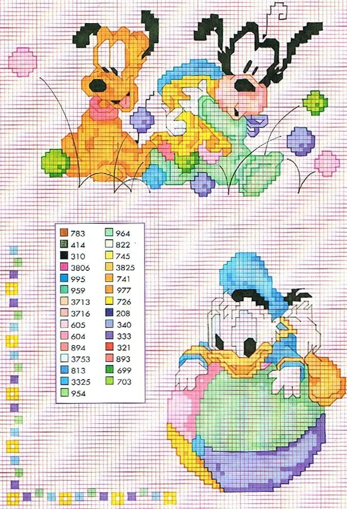 Graficos infantiles en punto cruz