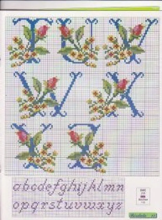 graficos de letras a punto de cruz | Aprender manualidades es ... graficos de letras a punto de cruz | Aprender manualidades es ...