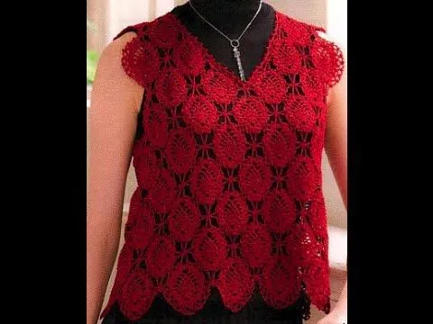 GRÁFICOS paratejer chaleco abierto y cerrado a crochet - YouTube GRÁFICOS paratejer chaleco abierto y cerrado a crochet - YouTube
