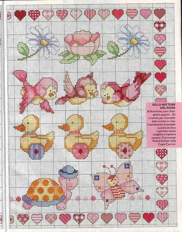 Pequeños motivos para bebés punto de cruz - Imagui Pequeños motivos para bebés punto de cruz - Imagui