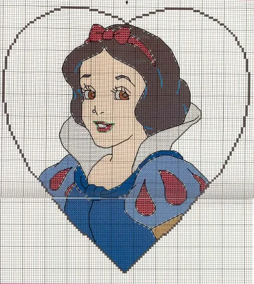 Graficos de Punto de Cruz de Blancanieves y los Siete Enanitos en ... Graficos de Punto de Cruz de Blancanieves y los Siete Enanitos en ...