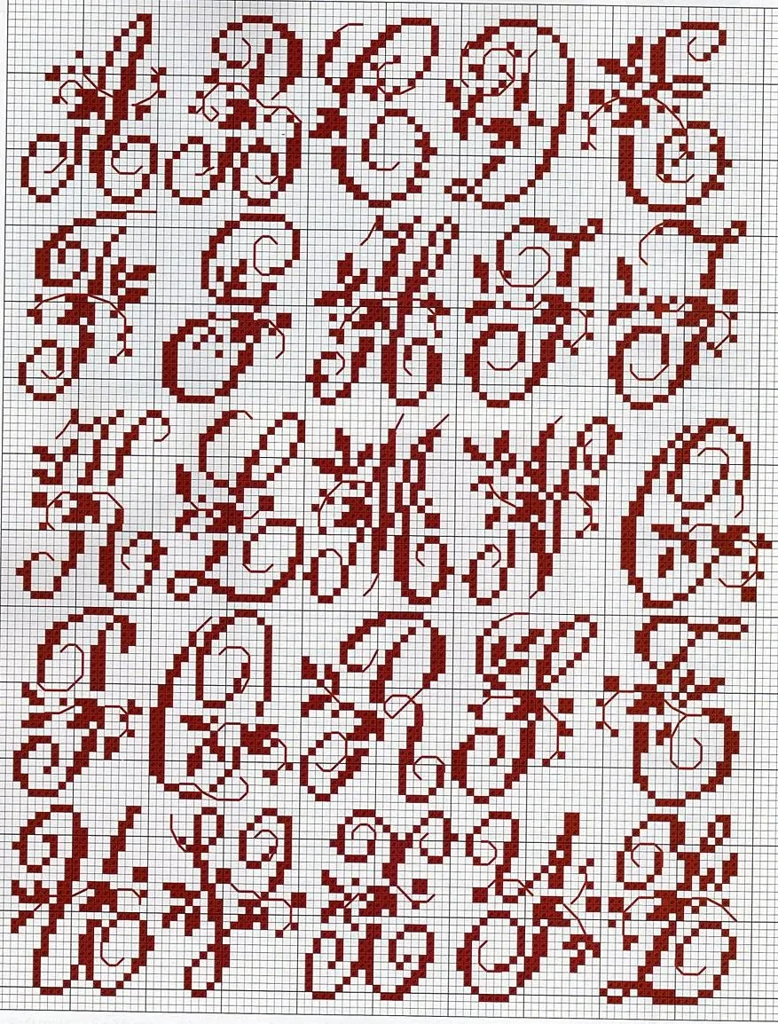 GRAFICOS PUNTO DE CRUZ GRATIS : ABECEDARIOS(56) GRAFICOS PUNTO DE CRUZ GRATIS : ABECEDARIOS(56)