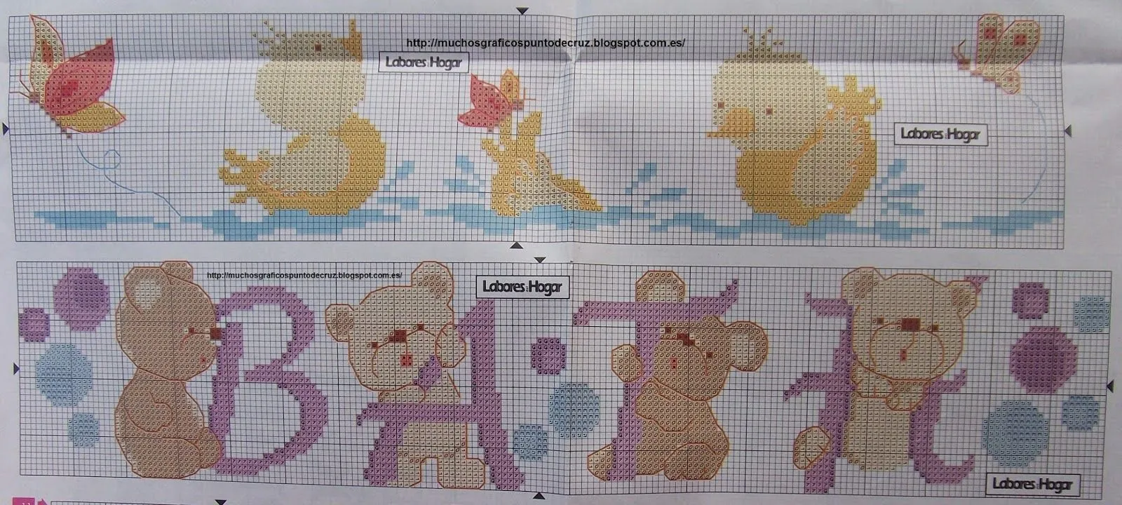 GRAFICOS PUNTO DE CRUZ GRATIS : BABEROS CENEFAS CANASTILLA BEBE(45) GRAFICOS PUNTO DE CRUZ GRATIS : BABEROS CENEFAS CANASTILLA BEBE(45)