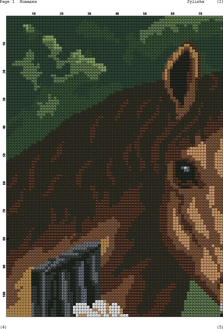 GRAFICOS PUNTO DE CRUZ GRATIS : CABALLOS(36) GRAFICOS PUNTO DE CRUZ GRATIS : CABALLOS(36)
