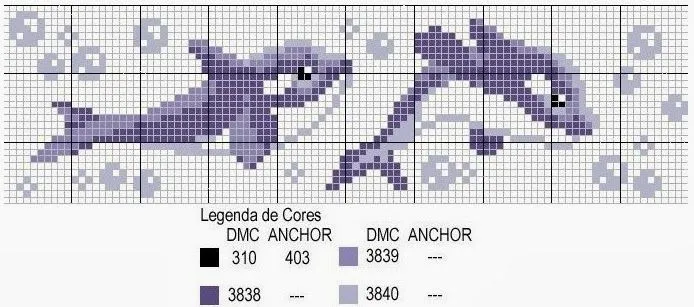 GRAFICOS PUNTO DE CRUZ GRATIS : DELFINES(22)