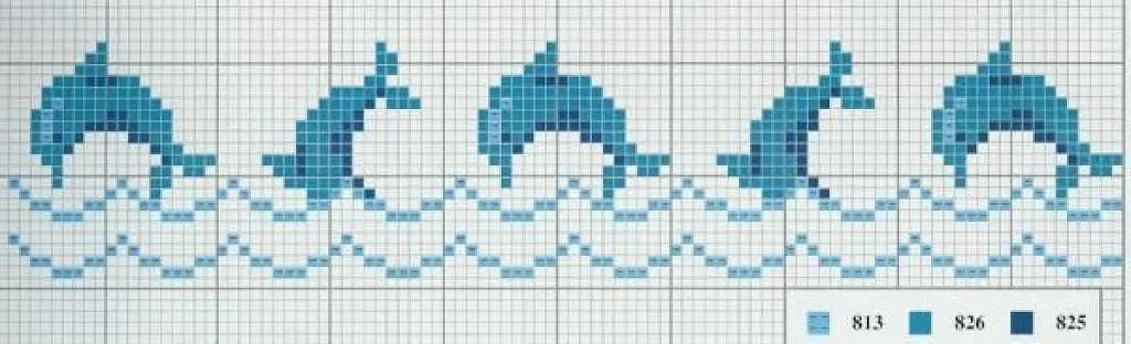 GRAFICOS PUNTO DE CRUZ GRATIS : DELFINES(30) GRAFICOS PUNTO DE CRUZ GRATIS : DELFINES(30)