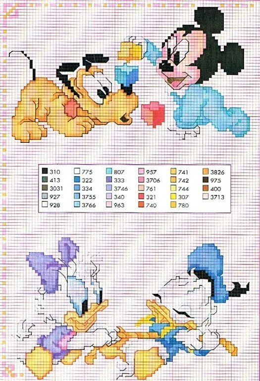 GRAFICOS PUNTO DE CRUZ GRATIS : DISNEY(