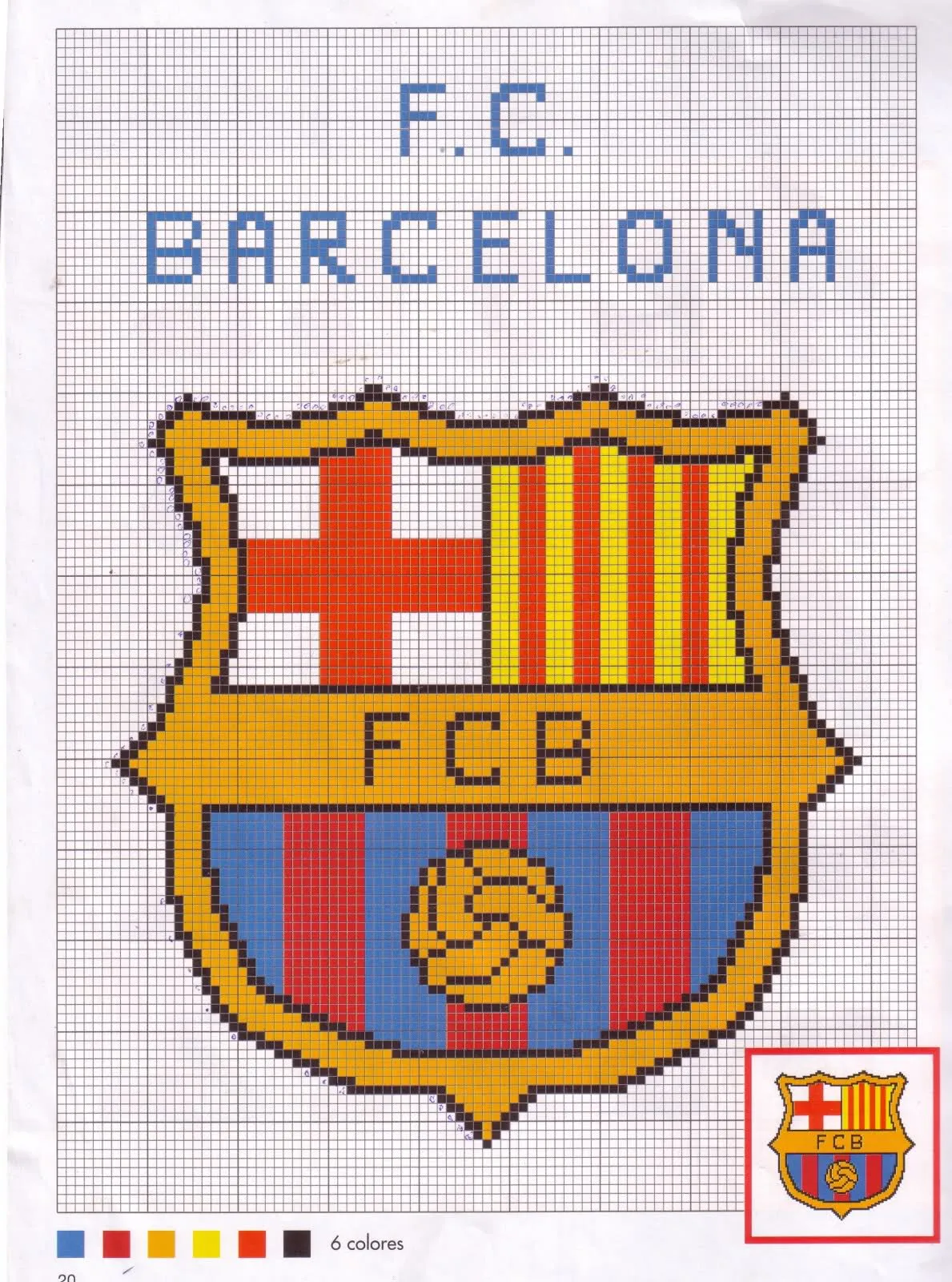 GRAFICOS PUNTO DE CRUZ GRATIS : ESCUDOS DE FUTBOL( GRAFICOS PUNTO DE CRUZ GRATIS : ESCUDOS DE FUTBOL(