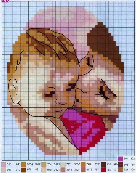 GRAFICOS PUNTO DE CRUZ GRATIS : MADRE Y BEBE(12) GRAFICOS PUNTO DE CRUZ GRATIS : MADRE Y BEBE(12)