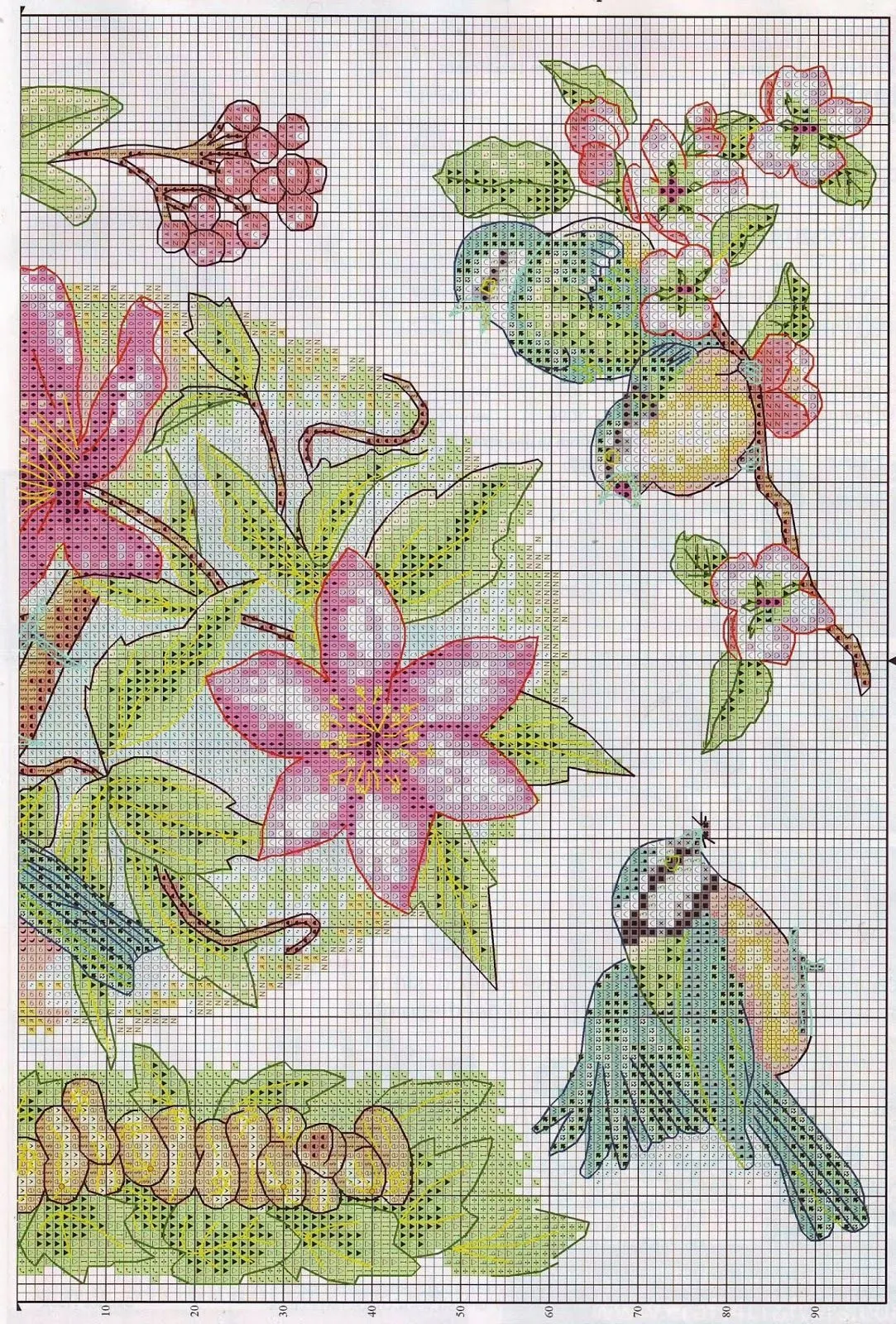 GRAFICOS PUNTO DE CRUZ GRATIS : PAJAROS(24) GRAFICOS PUNTO DE CRUZ GRATIS : PAJAROS(24)