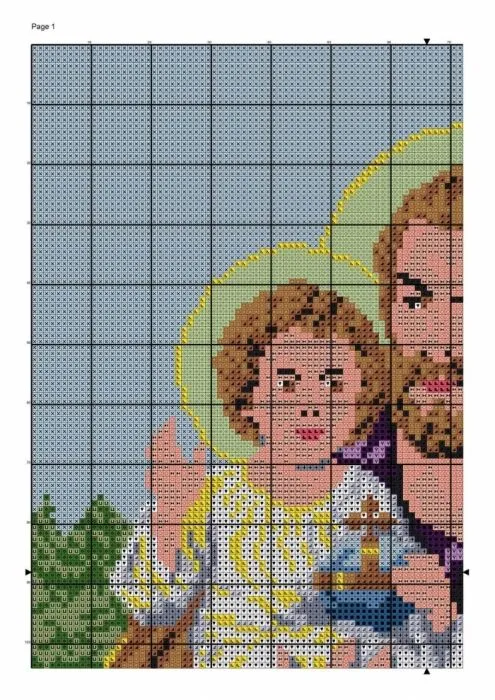 GRAFICOS PUNTO DE CRUZ GRATIS : RELIGIOSOS(