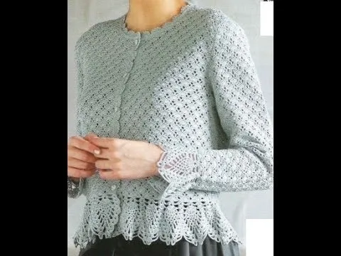 GRÁFICOS para tejer blusa manga larga a crochet - YouTube GRÁFICOS para tejer blusa manga larga a crochet - YouTube