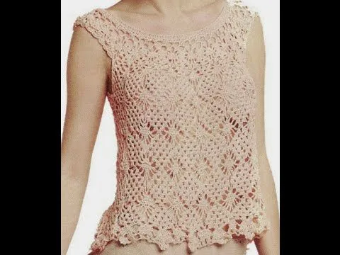 GRÁFICOS para tejer blusa rosa a crochet NO ES TUTORIAL - YouTube GRÁFICOS para tejer blusa rosa a crochet NO ES TUTORIAL - YouTube