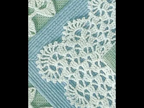 Gráficos para tejer puntilla con ondas a crochet - YouTube Gráficos para tejer puntilla con ondas a crochet - YouTube