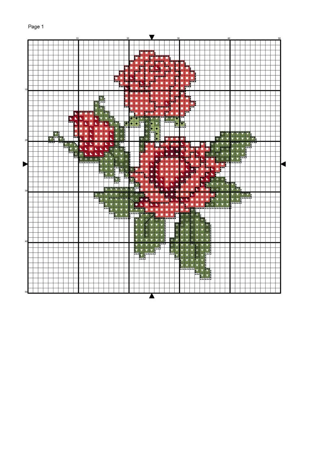 Graficos de variadas flores en punto de cruz : cositasconmesh Graficos de variadas flores en punto de cruz : cositasconmesh