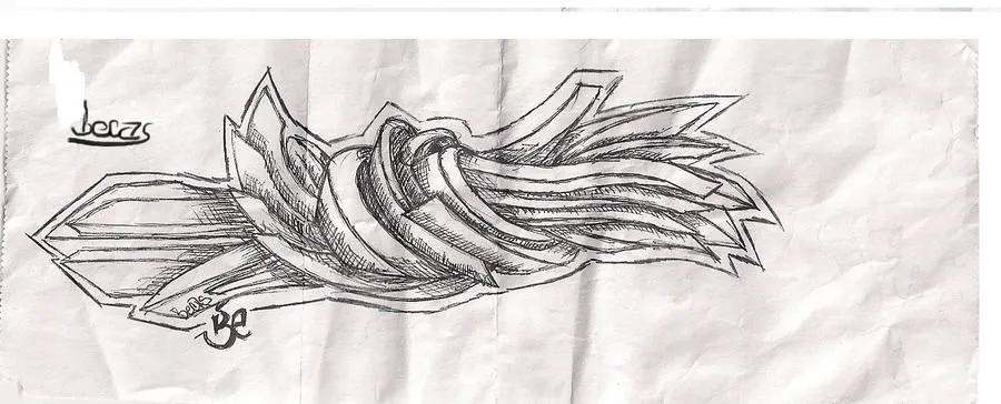 Boceto graffitis en 3D - Imagui