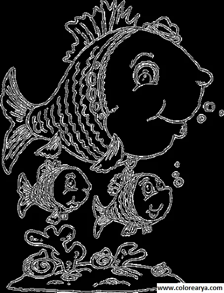 Grande mediano y pequeño para colorear - Imagui