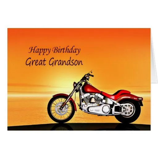 Tarjetas de cumpleaños de motos - Imagui