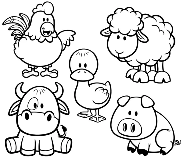 Granja de animales — Vector stock © sararoom #54653085 Granja de animales — Vector stock © sararoom #54653085