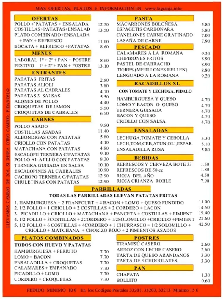 La Granja. Comida casera. Comida a domicilio en Gijón. | Comida a ... La Granja. Comida casera. Comida a domicilio en Gijón. | Comida a ...