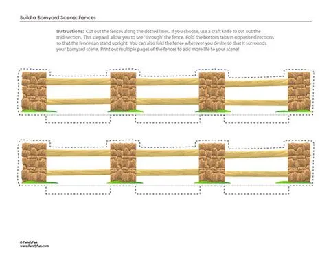 Granja 4 recortables de una granja con animales | VLC Peque