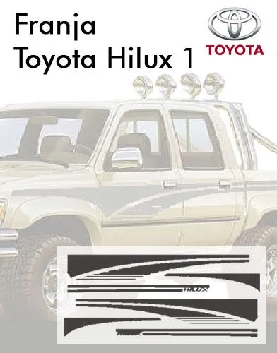 GRAPHICARQ: kit calcos Franja Toyota Hilux 1 GRAPHICARQ: kit calcos Franja Toyota Hilux 1