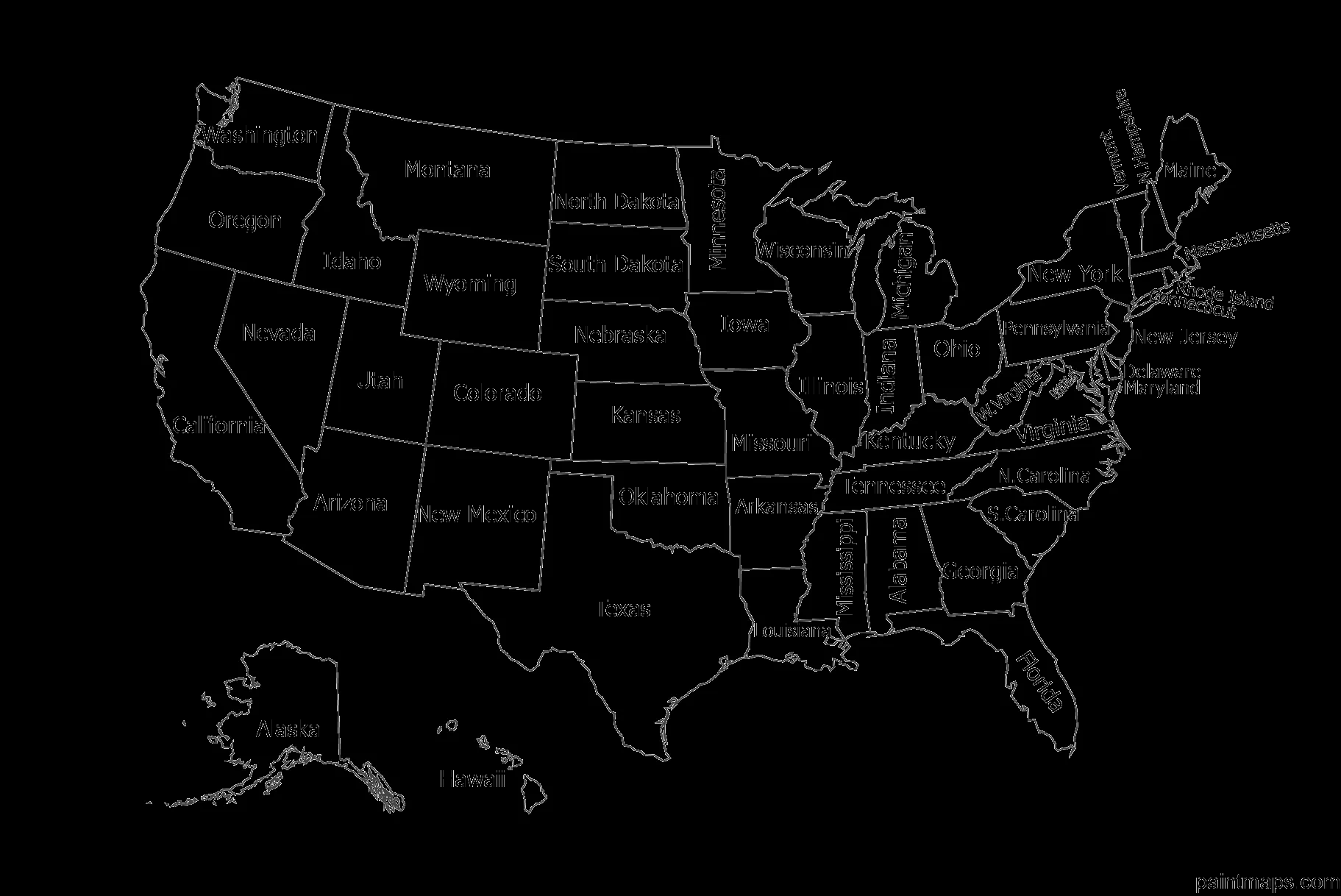 Gratis, Descargable Mapa Vectorial De Estados Unidos De America (EPS, SVG, PDF, PNG, Adobe Illustrator). Gratis, Descargable Mapa Vectorial De Estados Unidos De America (EPS, SVG, PDF, PNG, Adobe Illustrator).
