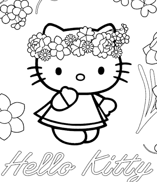  ... gratis dibujo infantil para niños de la Hello Kitty para colorear