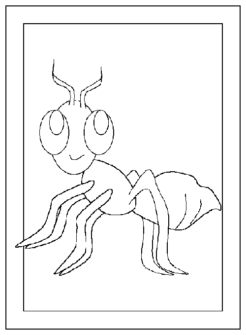 Grillo para colorear infantil - Imagui