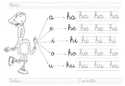 Mi grimorio escolar: LETRA h: LA MUDITA
