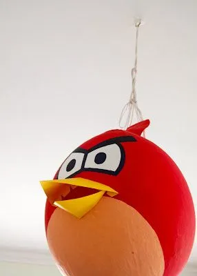 Growing Up: Kai's Angry Birds Birthday Party: DIY Angry Birds piñata Growing Up: Kai's Angry Birds Birthday Party: DIY Angry Birds piñata