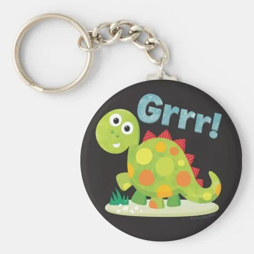 Grrr! Llavero del dinosaurio | Zazzle