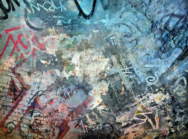 Grunge colores de fondo, pared de graffiti — Foto stock © Ensuper ...