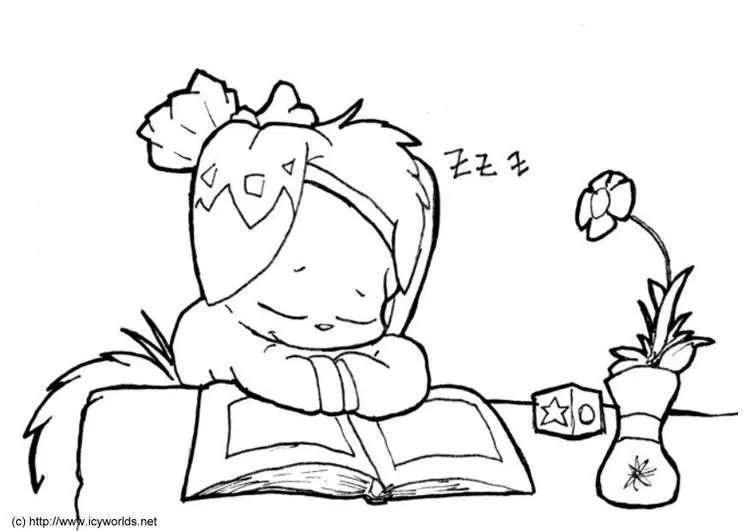 Grupo de niños estudiando para colorear - Imagui