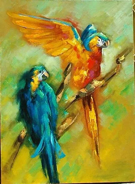 GUACAMAYAS INTENSAS LUIS JOSE PEÑUELA PINZON - Artelista. GUACAMAYAS INTENSAS LUIS JOSE PEÑUELA PINZON - Artelista.