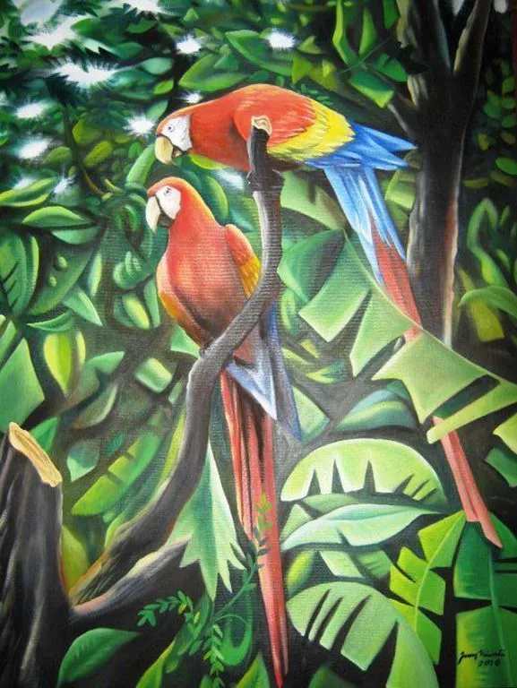 guacamayas Juan Viccente Sanches Martinez - Artelista.com