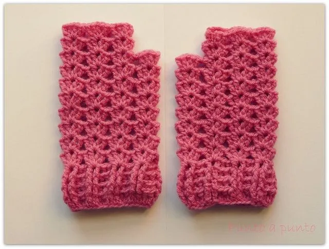 Mitones a crochet paso a paso - Imagui