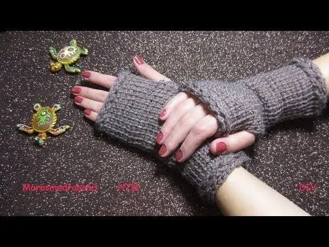Guantes sin dedos (mitones) Tunecino - YouTube