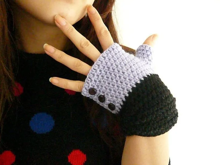 Guantes sin dedos tejidos | Crochet | Pinterest | Tejidos, Free ...