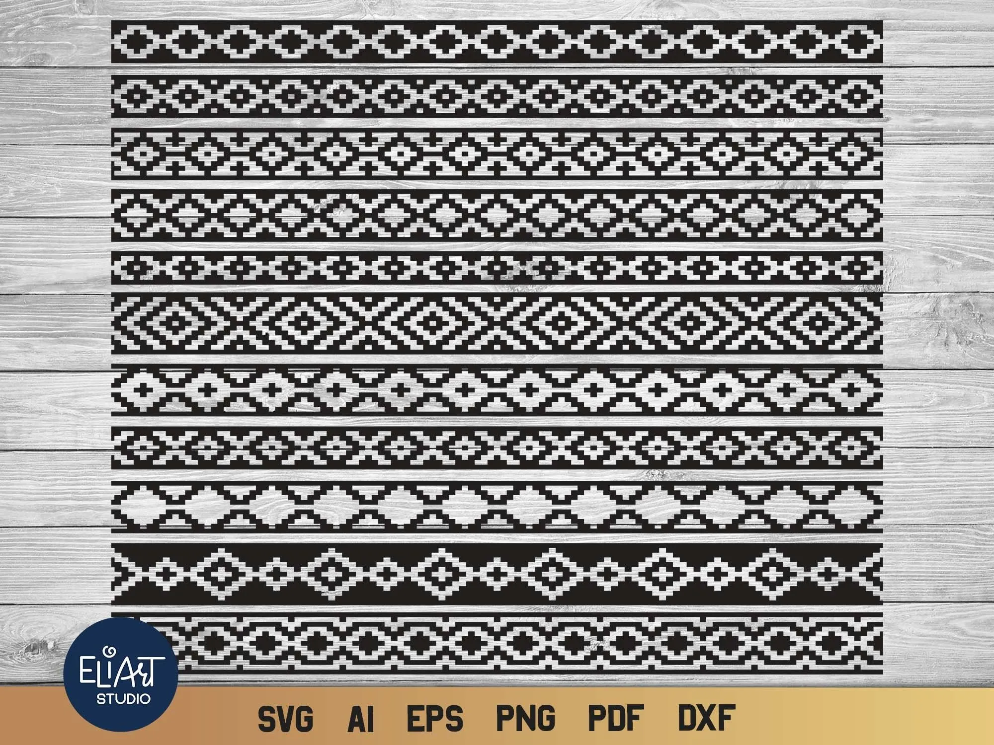 Guarda Pampa Border SVG Patrón Tribal SVG Divisores de - Etsy México Guarda Pampa Border SVG Patrón Tribal SVG Divisores de - Etsy México